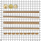 FUNSHOWCASE Chains Mold for Polyclay Air Dry Clay Plaster, 4719, 6 Trimmings #4719