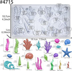 Sea Creature Mold for Polyclay Air Dry Clay Plaster