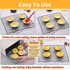 DATANYA 8 Pack Mini Tart Pans 4 Inch with Removable Bottom Round Nonstick Quiche Pan, Heavy Duty Fluted Side for Pies, Mousse Cakes, Dessert Baking (4 Inch 8pcs)