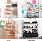 Land Guard 5 Tier Adjustable Metal Storage Shelves Heavy Duty, Chrome Garage Storage Racks and Shelving with 350 Pounds Per, Wire Shelves for Closets, Repository, Kitchen (5-Tier, 72" H×48“L×16”W)