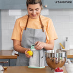 Rainspire Professional Box Grater, Cheese Grater Box for Kitchen Stainless Steel with 4 Sides, Cheese and Spice Graters with Handle for Vegetables, Ginger, Potatoes, Mint