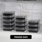 Freshware Meal Prep Containers 1 Compartment Food Storage Containers with Lids, Bento Box, BPA Free, Stackable, (16 oz), 150 count (Pack of 1)