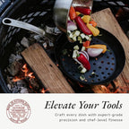 Made In Cookware - 12" Seasoned Carbon Steel Grill Frying Pan - (Like Cast Iron, but Better) - Professional Cookware - Crafted in Sweden