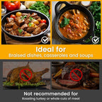 Electric Roaster Liners & Slow Cooker Liners, 10 Count 34 x 18 Inch Universal Fit for 16-22 Quart Roasters, Mess-Free Cooking, Disposable Oven Liners for Easy Cleanup, Cooking Bag