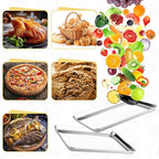 Mimorou 6 Pcs Baking Sheet Set Stainless Steel Cookie Sheet Cookie Baking Pan Bakeware Oven Tray Dishwasher Safe Commercial Grade Pans(20x14x1.2 Inch)
