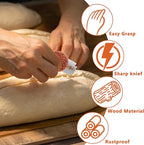 UFO Bread Lame Cutter for Homemade Sourdough,Bread Scorer Tool for Sourdough with 5 Blades and Storage Cover,Slashing Tool Bread Cutting Knife for Artisan Bread and Baguette Makers,Flower