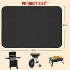 60×42 Inch Under Grill Mats for Outdoor Grill, Hearth Rugs for Fireplaces Fire Resistant, Gas and BBQ Grill Oil-Proof Water-Proof Protector for Decks, Patios and Indoor Grill