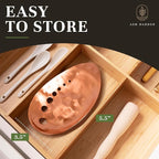 Handmade Copper Herb Stem Stripper Bowl – Herb Stripper Tool with 7 Hole Sizes – Shred & Catch Herbs & Greens - 5.5 x 3.5 In. Fun and Unique Kitchen Gadgets – Homesteading Essentials by Ash Harbor