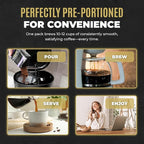 Colonial Coffee 32 Count Single Pot Coffee Packets – 100% Arabica Breakfast Blend Medium Roast | Pre-Measured Frac Packs for 12 Cup Maker | Bulk Ground Gourmet Coffee for Home & Office