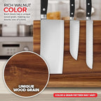 Modern Innovations Magnetic Knife Block, Double-Sided Magnet Knife Holder Stand, With Strong Enhanced Magnets, Kitchen Counter Organization Storage Rack, Wood Stand, Utensil Holders
