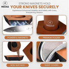 Rolling Knife Sharpener – Restore Dull Knives Quickly with 5 Magnetic Angles (12°–25°), Diamond & Corundum Discs, Safe, Stable and Easy for Home & Professional Chefs