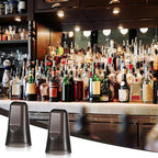 Chengu 80 Pieces Liquor Bottle Covers Pour Spout Covers Bar Toppers for Bottles Universal Pour Dispenser Dust Translucent Silicone Rubber Spout Caps for Bar Home Kitchen Tools Supplies (Black)