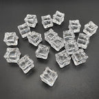 Fake Ice Cubes, 50 PCS 0.8" Fake Ice, Artificial Acrylic Crystal Diamonds for Vase Fillers, 20 mm Plastic Ice Cubes for Party, Wedding
