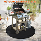 42" Round Fire Pit Mat for Solo Stove Bonfire/Under Grill Mat for Outdoor Pit Fireproof Waterproof Oil-Proof, 4 Layers Fireproof Mat Fireplace Mats Grill Pads Solo Stove Mat Deck Patio Grass Smoker
