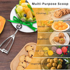 Cookie Scoop Set - Small/1 Tbsp, Medium/2 Tbsp, Large/3 Tbsp - Cookie Dough Scoop, Cookie Scoops for Baking Set of 3,18/8 Stainless Steel Melon Baller Scoops Ice Cream Scoop