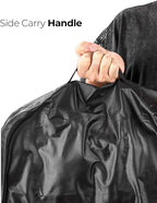 Vacuum Bags for Travel, 180° Open Zipper, IP67 Waterproof, Reusable Space Saver Compression Bags for Backpack, Suitcase, Home Storage(1 Pack, No Pump)