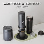 OutIn Silicone Coffee Mat, Foldable Waterproof, Drip Tray Mat For OutIn Products & Portable Coffee Makers 9.8’’ x6.7’’ (Green)