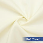 homing Rectangle Table Cloth Cover, Waterproof Polyester Elastic Fitted Tablecloth, Fits for 4 Foot Folding Tables, Washable Table Protector for Picnic, Camping, Outdoor (Cream Yellow, 30" x 48")