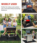 90 x 48 inch Under Grill Mats for Outdoor Grill, Double-Sided Fireproof Deck and Patio Protector Mat, Waterproof Oil-Proof BBQ Floor Pad Indoor Fire Pit Fireplace Mat