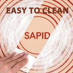 Sapid Extra Thick Silicone Pastry Mat Non-slip with Measurements for Non-stick Silicone Baking Mat Extra Large, Dough Rolling, Pie Crust, Kneading Mats, Countertop, Placement Mats (24" x 36", Red)