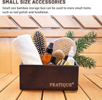 Bamboo Drawer Organizer - Kitchen Utensil Organizer Silverware Tray Cutlery Holder，Office Desk Supplies and Accessories,8.9 * 3 * 2.6,Nut-brown