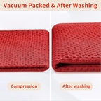 Homaxy 100% Cotton Waffle Weave Kitchen Dish Cloths, Ultra Soft Absorbent Quick Drying Dish Towels, 12 x 12 Inches, 8-Pack, Red