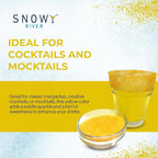 Snowy River Yellow, Cocktail & Margarita Sugar Rimmer - Vibrant Naturally Colored Sugar for Cocktail Rimming, Baking & Decorating, Medium Crystal - 80oz