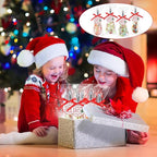 12 Sets 8 Inch Christmas Whisks Gifts DIY Fillable Christmas Tree Ornaments Xmas Colored Silicone Whisks for Cooking Heat Resistant Egg Beaters with Card Rope Bag for Candy Holder