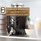 BTaT- Cold Brew Coffee Maker, 1 Gallon Mason Jars Drink Dispenser, Gallon Cold Brew Coffee Maker, Iced Tea Maker, Cold Brew Coffee Carafe, Beverage Dispenser, Glass Dispenser, Cold Brew System