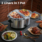 Slow Cooker Liners, Hotensil 14"x 22" 10 Count Cooking Bags Large Size Disposable Pot Liner, Fit 6QT to 10QT for Slow Cooker Cooking Trays, Multi-Purpose Durable Liners Plastic Bags, BPA Free