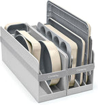 Caraway Nonstick Ceramic Bakeware Set (11 Pieces) - Baking Sheets, Assorted Baking Pans, Cooling Rack, & Storage - Aluminized Steel Body - Non Toxic, PTFE & PFOA Free - Cream