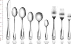 New Star Foodservice 58307 Shell Pattern, 18/0 Stainless Steel, Salad Fork, 7.1-Inch, Set of 12