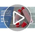 300 PACK 2 oz Red Plastic Shot Glasses, 2 oz Disposable Shot Cups - view 7