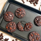 Baker's Secret Baking Sheet Pan Set, 3x Cookie Sheets for Oven, Diamond Texture Premium Air Flow Circulation, Set of 3 Baking Trays, Extra Thick 0.6mm with Diamond Base PFOA, PFOS, PTFE and PFAS free