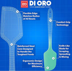 DI ORO Silicone Spatula - 600°F Heat-Resistant Rubber Kitchen Spatula for Baking, Scraping, & Mixing - BPA Free Nonstick Cookware Safe Flexible Utensil for Cooking - Seamless & Dishwasher Safe (Mint)