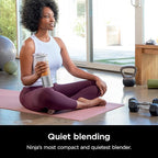 Ninja BC151WH Blast Portable Blender, Cordless, 18oz. Vessel, Personal Blender-for Shakes & Smoothies, BPA Free, Leakproof-Lid & Sip Spout, USB-C Rechargeable, Dishwasher Safe Parts, White
