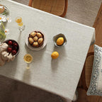 ISAENNE Designer Vintage Linen Elegant Long Tablecloth Rectangular,Chinoiserie Floral Table Cloth,Durable Decor Table Cover for Dining Thanksgiving Kitchen Christmas,63"*102"-Segerman B