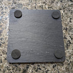 Power & Protection: V-Twin Engine Coasters for Your Ride - Square Slate - Set of 4
