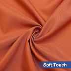 homing Rectangle Table Cloth Cover, Waterproof Polyester Elastic Fitted Tablecloth, Fits for 6 Foot Folding Tables, Washable Table Protector for Fall, Thanksgiving, Harvest Party (Rust, 30" x 72")