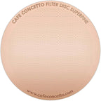 Filter for use in AeroPress Go/AeroPress Coffee Makers (Superfine) - Premium Replacement Disc - Reusable Metal, Titanium Coated Stainless Steel. Upgrade Your Mesh or Filter Papers