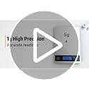 Food Scale, 33lb Kitchen Scale with 1g Precision, USB-C Rechargeable - view 7