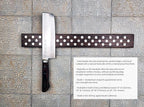 Magnetic Wooden Knife Bar Holder Strip, Cherry or Walnut, 12, 16, 20, or 24 Inch (24 Inch, Walnut)