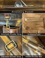 Rustic Town Genuine Leather Chef Knife Roll All Purpose Chef Roll