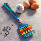 Totally Bamboo Baltique Montego Bay Collection 12-1/2" Wooden Slotted Spatula, Safe for Nonstick