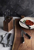 Cangshan TS Series 1022261 Swedish 14C28N Steel Forged 6-Piece Steak Knife Block Set, Walnut