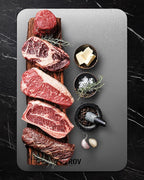 Titanium Cutting Board, 100% Pure Titanium Cutting Boards For Kitchen, Best Non Toxic titanium chopping board, Dishwasher safe, Hygiene and Durability for Meat, Fruit, and Vegetables (12.5L*8W)