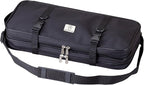 Mercer Culinary Double-Zip 17-Pocket Knife Case,Black