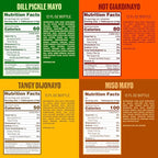 Ayoh Foods, Mayo Gone Wild, Made by Molly Baz - Easy to Squeeze, Perfect for; Sandwiches, Burgers, Fries, Nuggets, Wraps & Dips (4 Pack, Flavors Pack) - Gift for Sauce Lovers