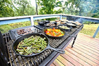 Lodge 17 Inch Pre-Seasoned Cast Iron Skillet - Dual Assist Handles - Use in the Oven, on the Stove, on the Grill, or Over a Campfire - Black