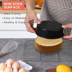 Onader 6 Inch Small Cake Pans Sets of 3 for Baking, Round Smash Cake Baking Pans for Birthday Wedding, Stainless Steel Core with Nonstick Coating